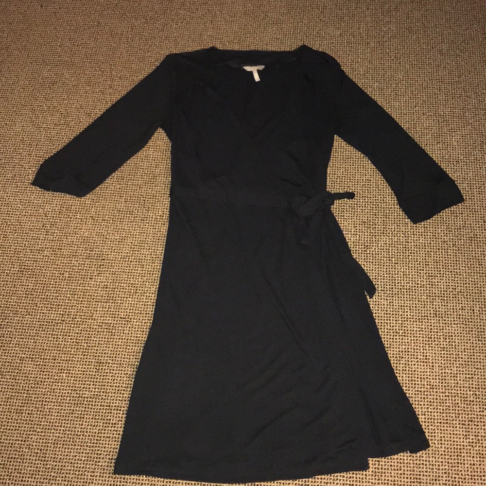 Black wrap dress
